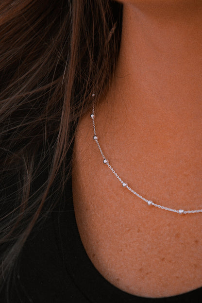Sterling Silver Satellite Chunky Necklace - Jewellery Hut
