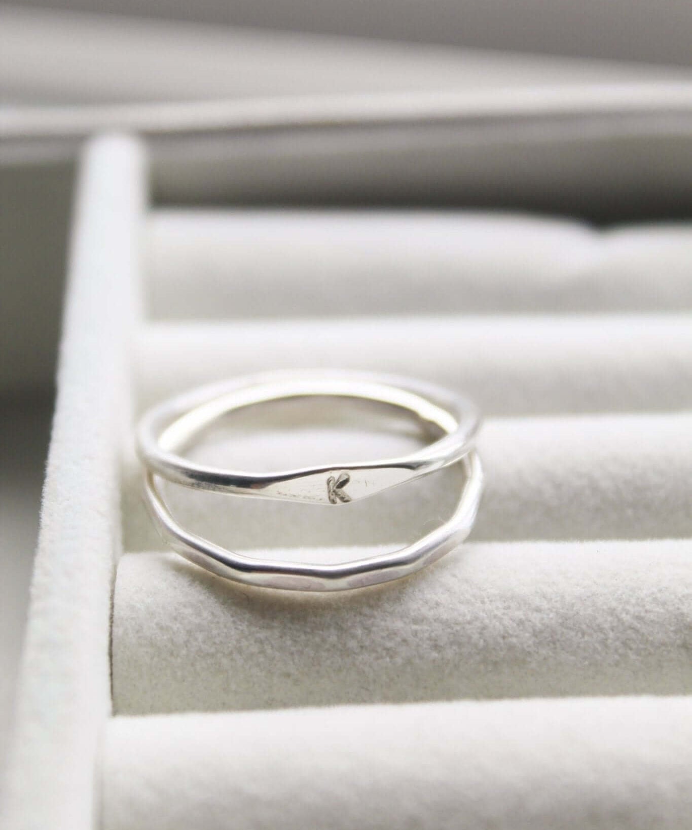 Sterling Silver Signet & Stacking Ring Set - Jewellery Hut