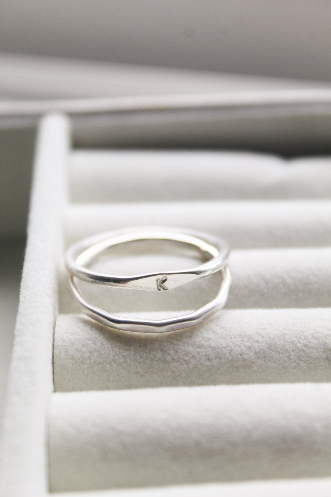 Sterling Silver Signet & Stacking Ring Set - Jewellery Hut