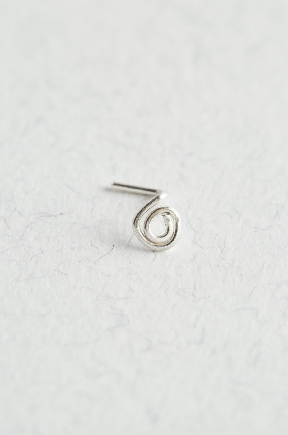 Sterling Silver Spiral Nose Stud - Jewellery Hut