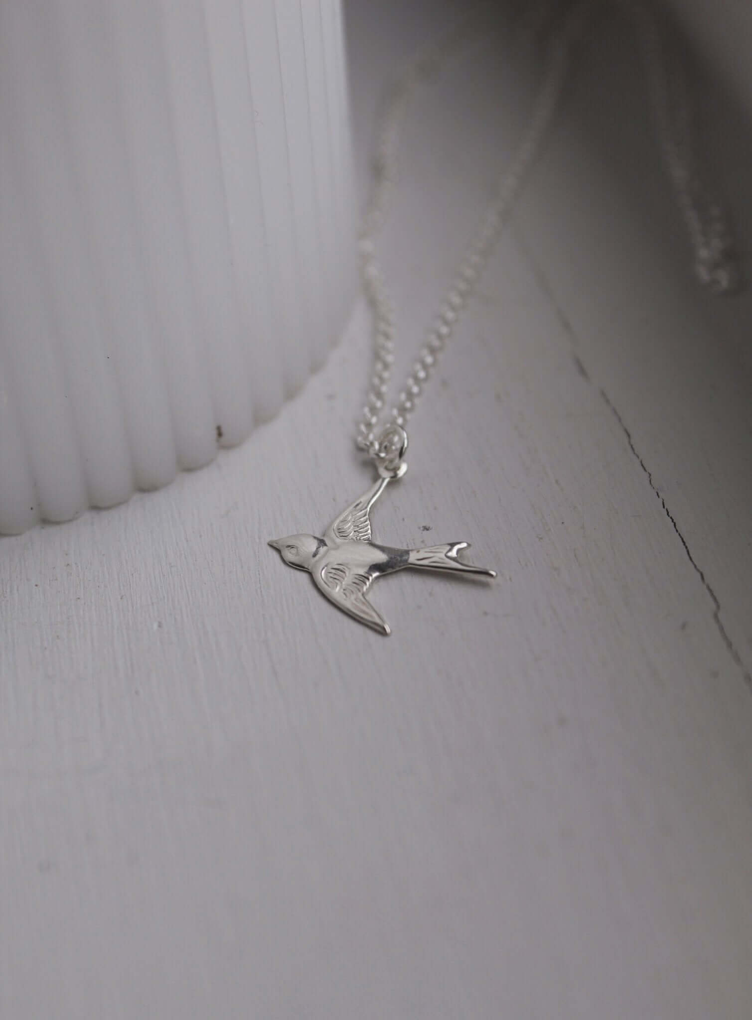 Sterling Silver Swallow Necklace - Jewellery Hut