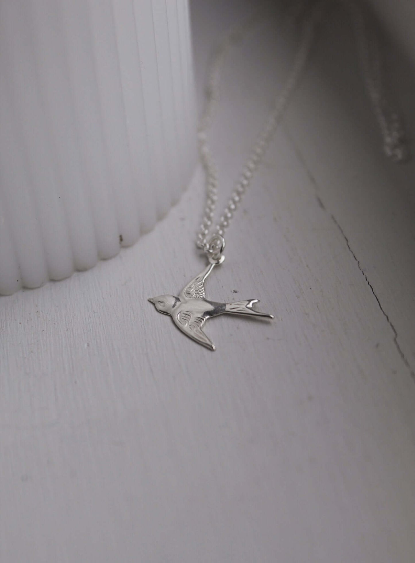 Sterling Silver Swallow Necklace - Jewellery Hut