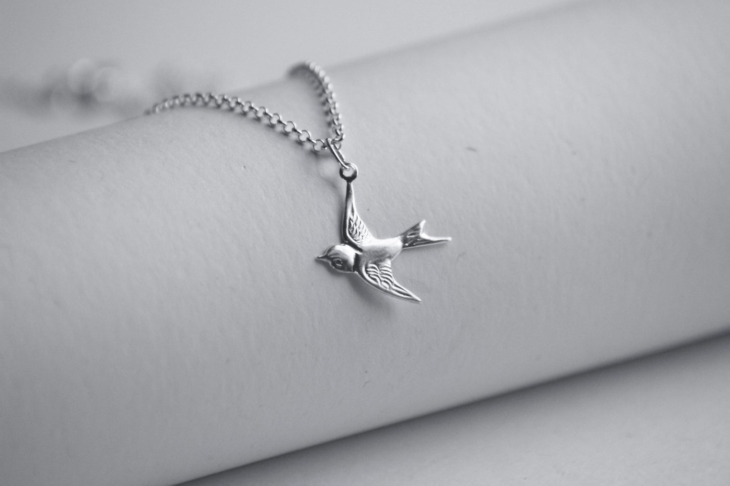 Sterling Silver Swallow Necklace - Jewellery Hut