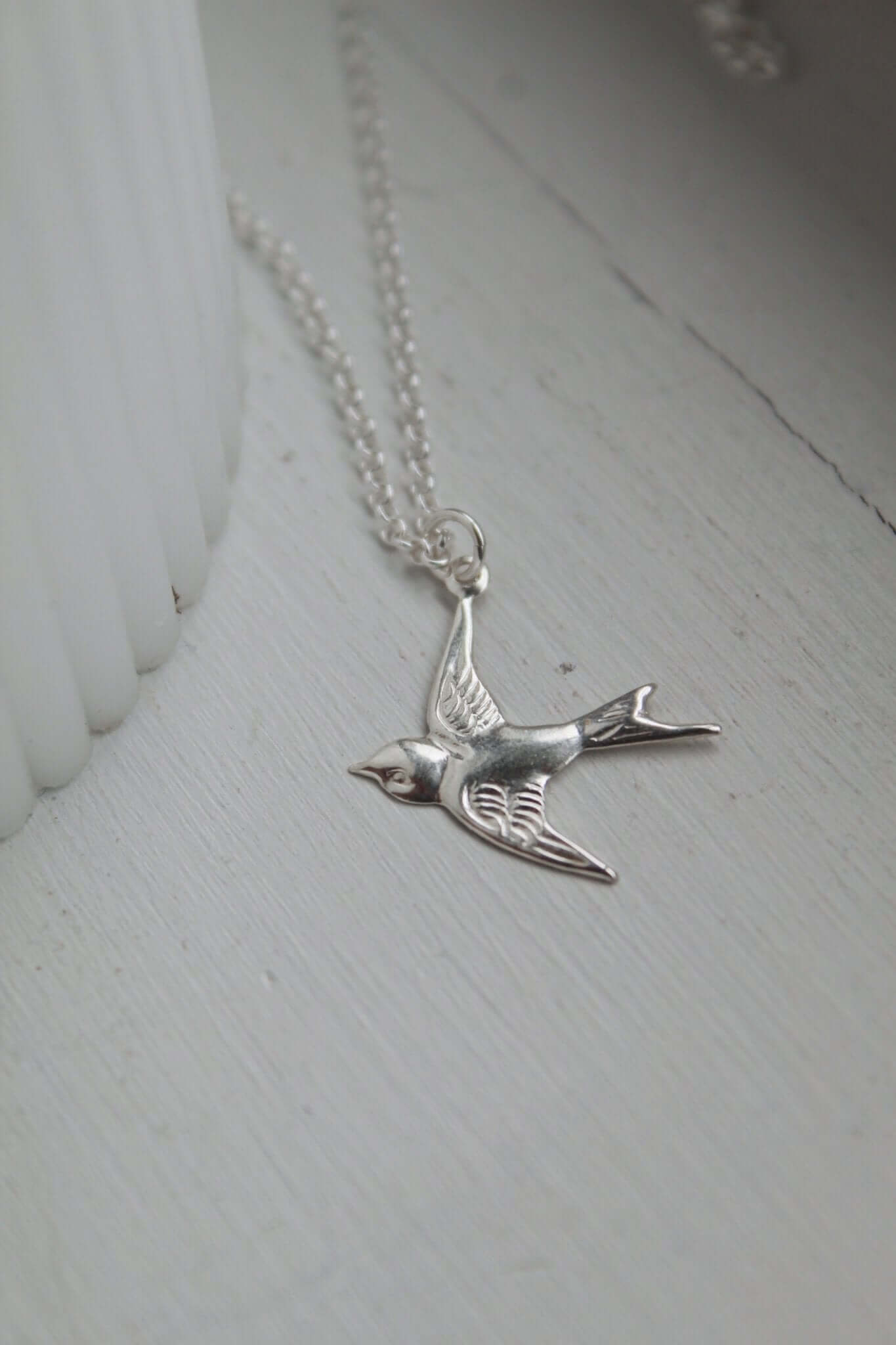 Sterling Silver Swallow Necklace - Jewellery Hut