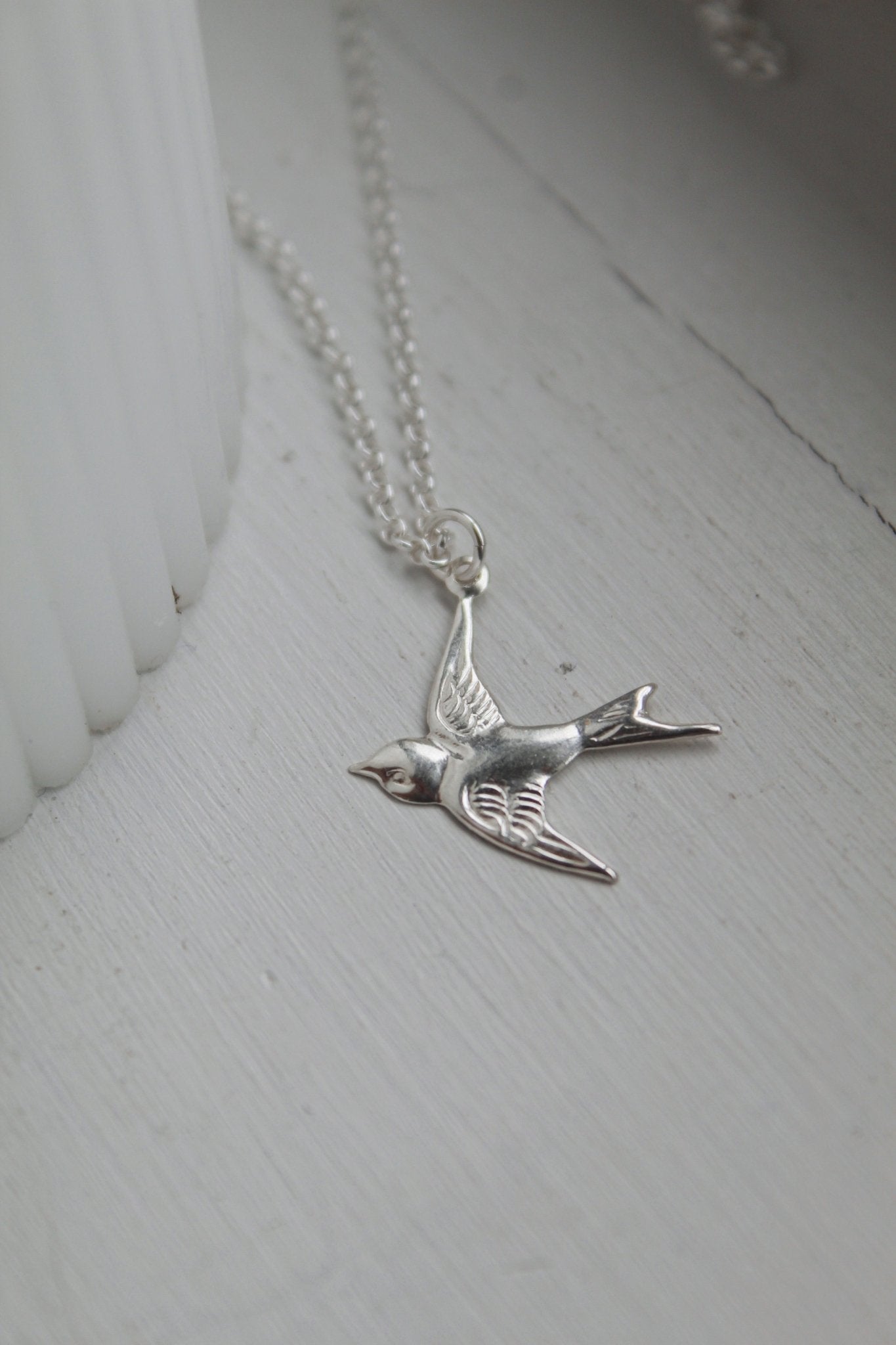Sterling Silver Swallow Necklace - Jewellery Hut