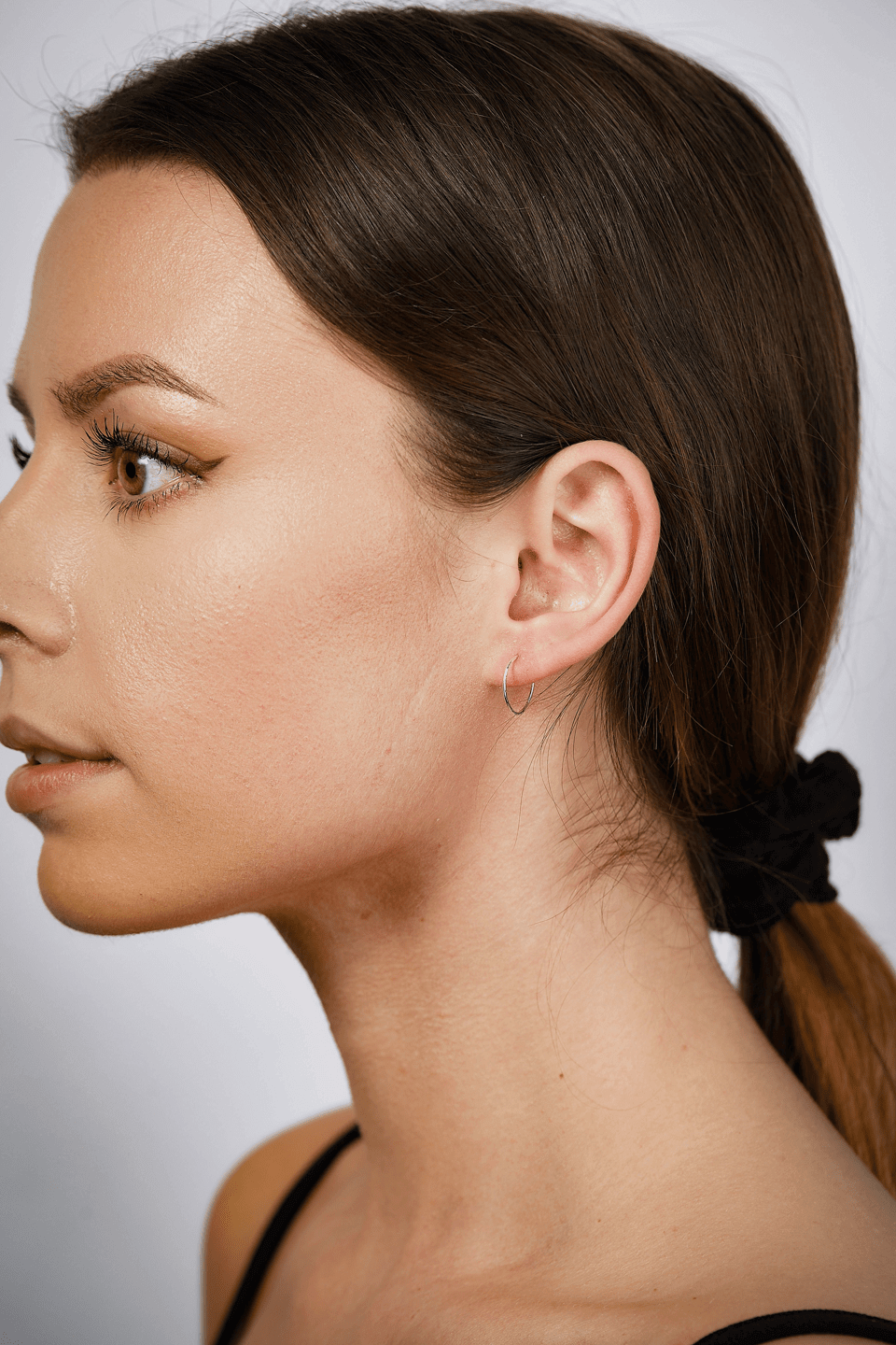 Sterling Silver Textured Hoop Earrings - Jewellery Hut