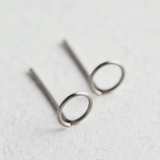 Titanium Circle Stud Earrings - Jewellery Hut