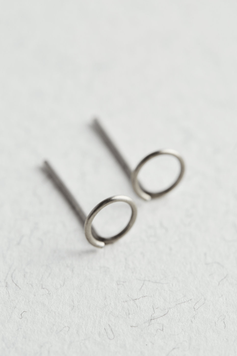 Titanium Circle Stud Earrings - Jewellery Hut