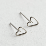 Titanium Heart Stud Earrings - Jewellery Hut