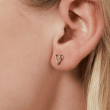 Titanium Heart Stud Earrings - Jewellery Hut