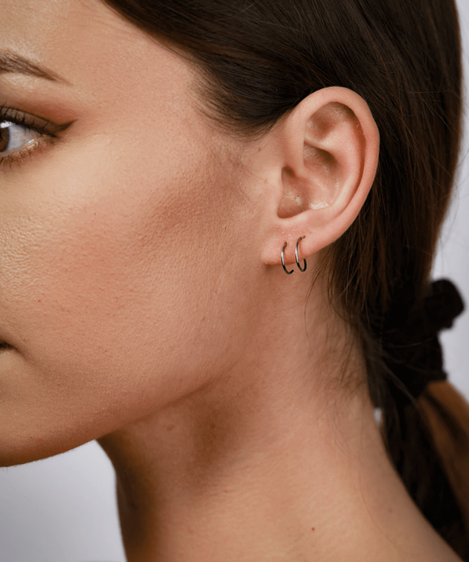 Titanium Huggie Hoops - Jewellery Hut